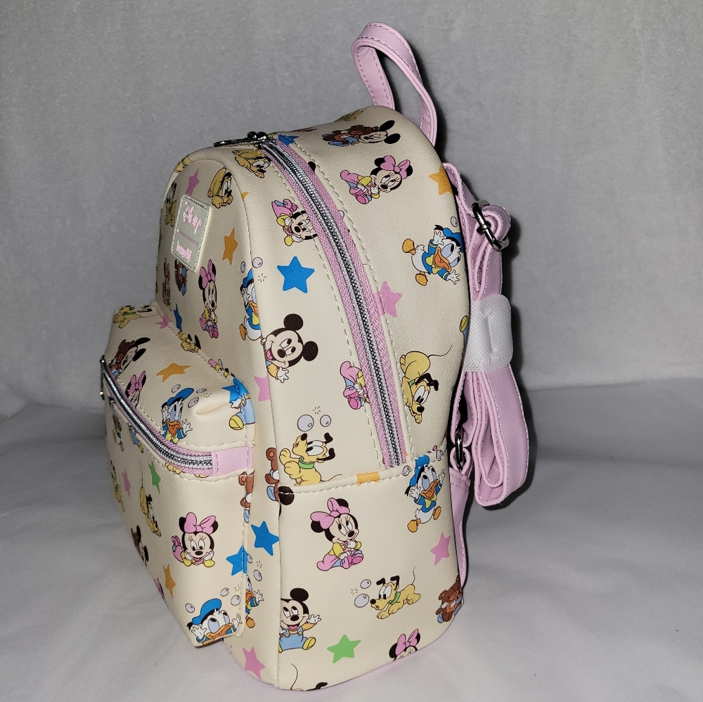 Loungefly Disney Baby Mickey Mouse And Friends Mini Backpack - Picture 6 of 8